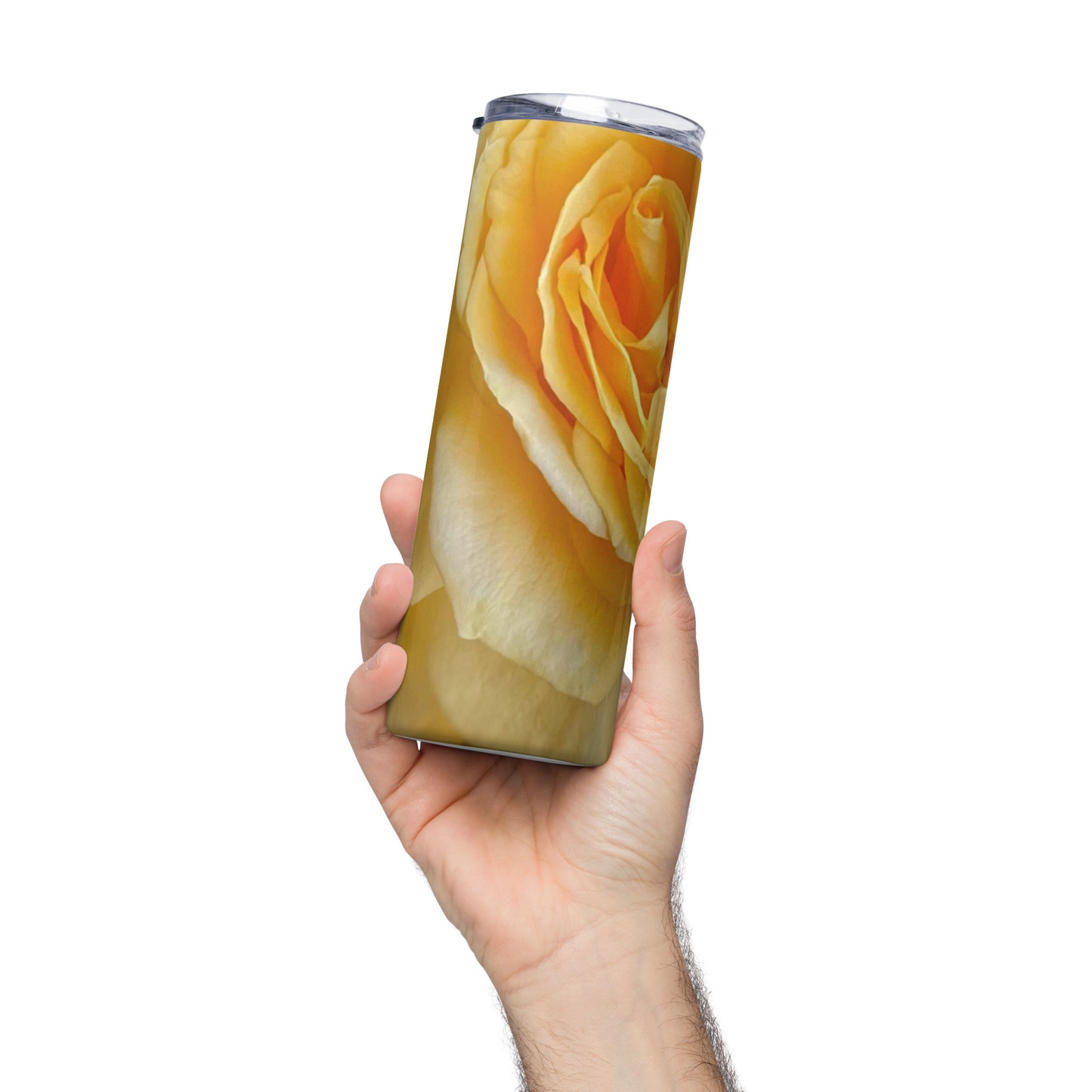 Yellow Rose Stainless steel tumbler