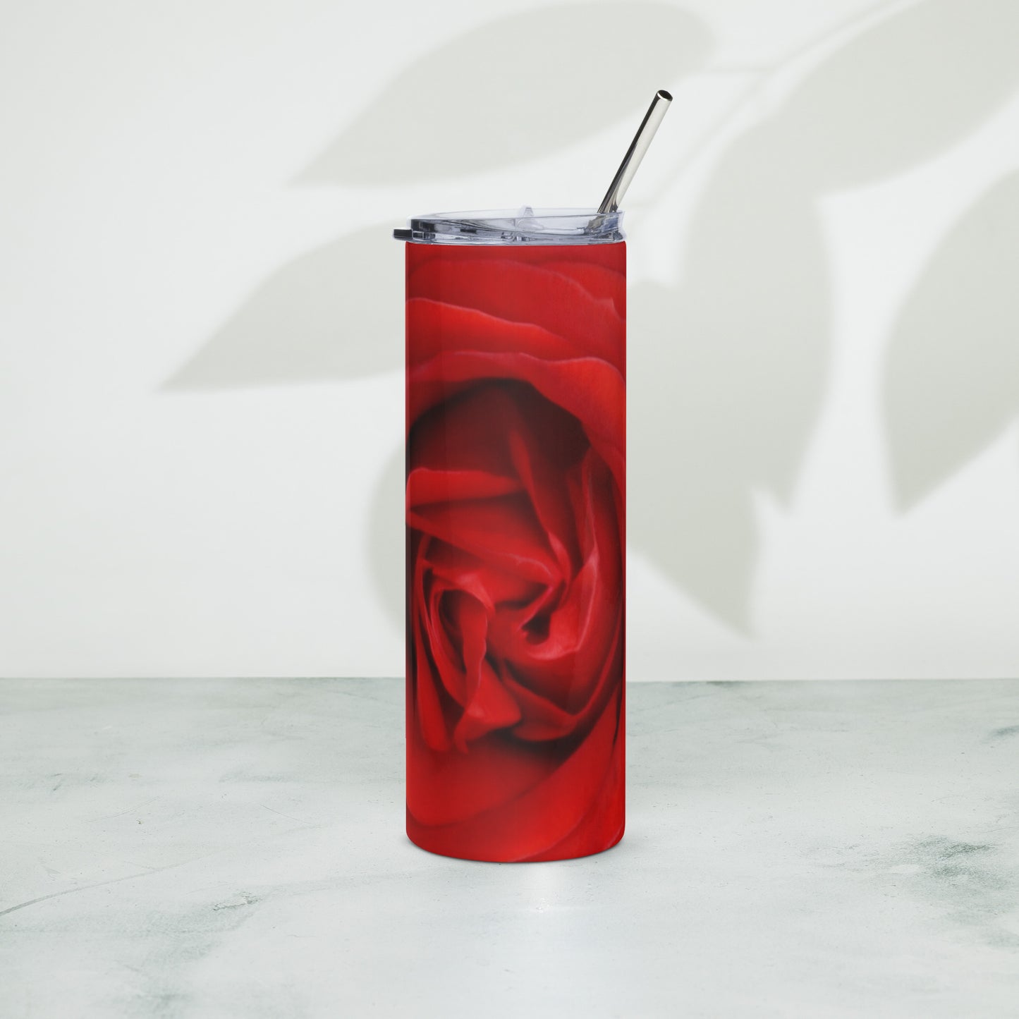 Red Rose Stainless steel tumbler