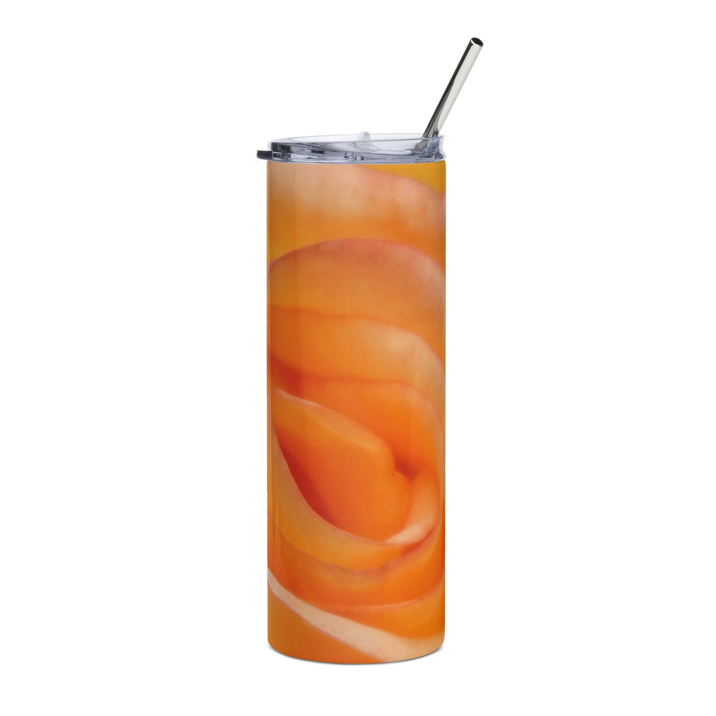 Orange Rose Stainless steel tumbler