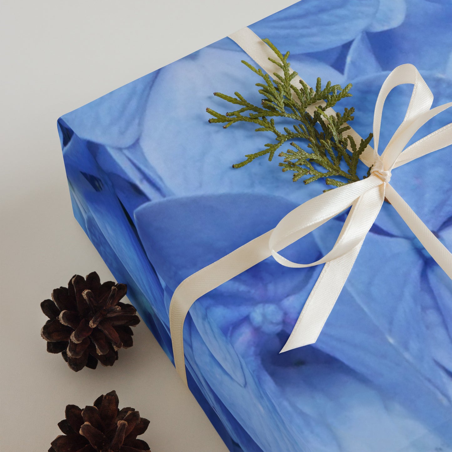 Blue Hydrangea Wrapping paper sheets