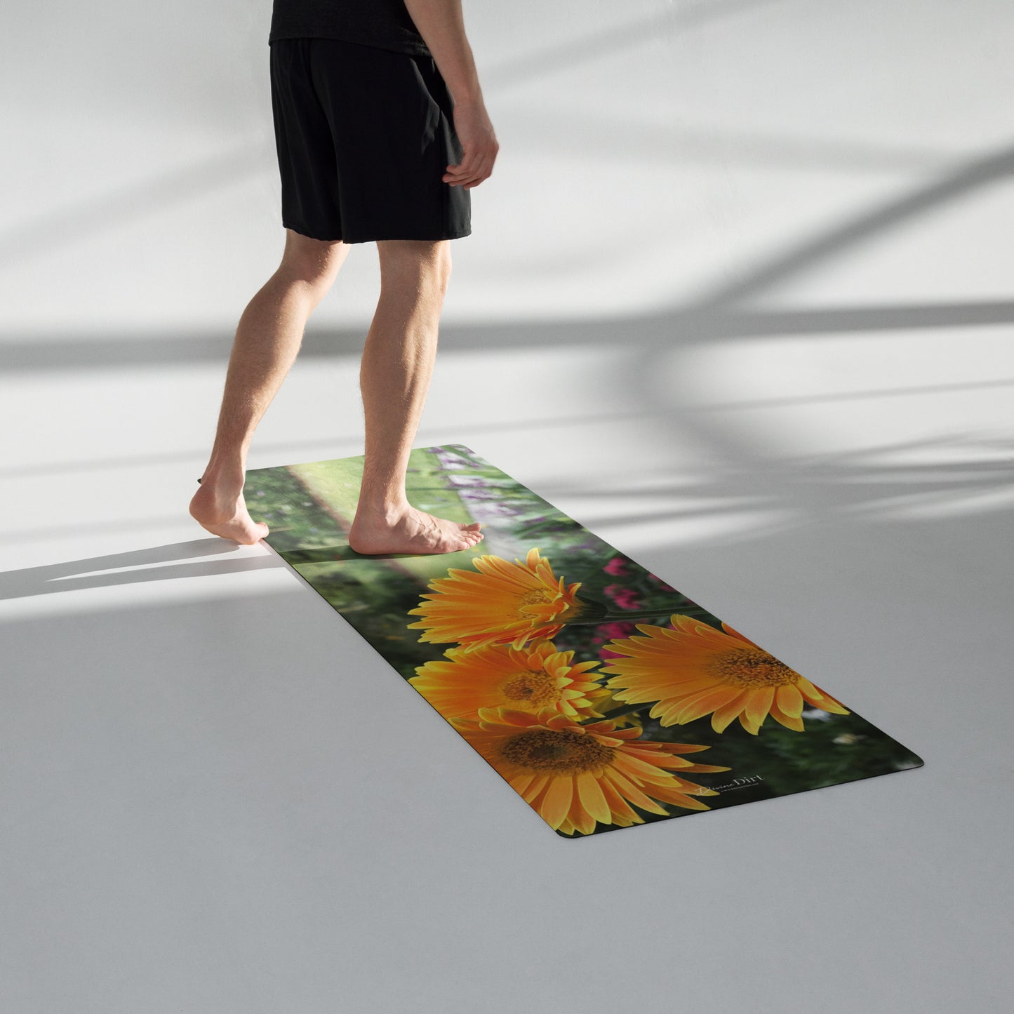 Gerbera Daisies Yoga mat