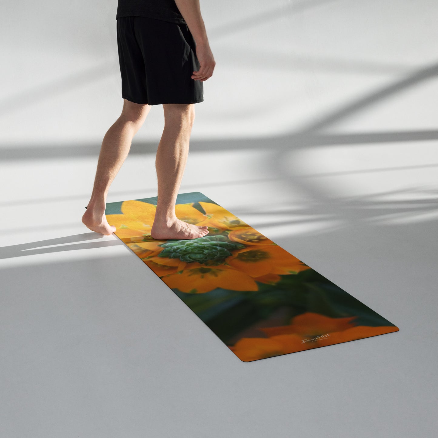 Orange Star Yoga mat