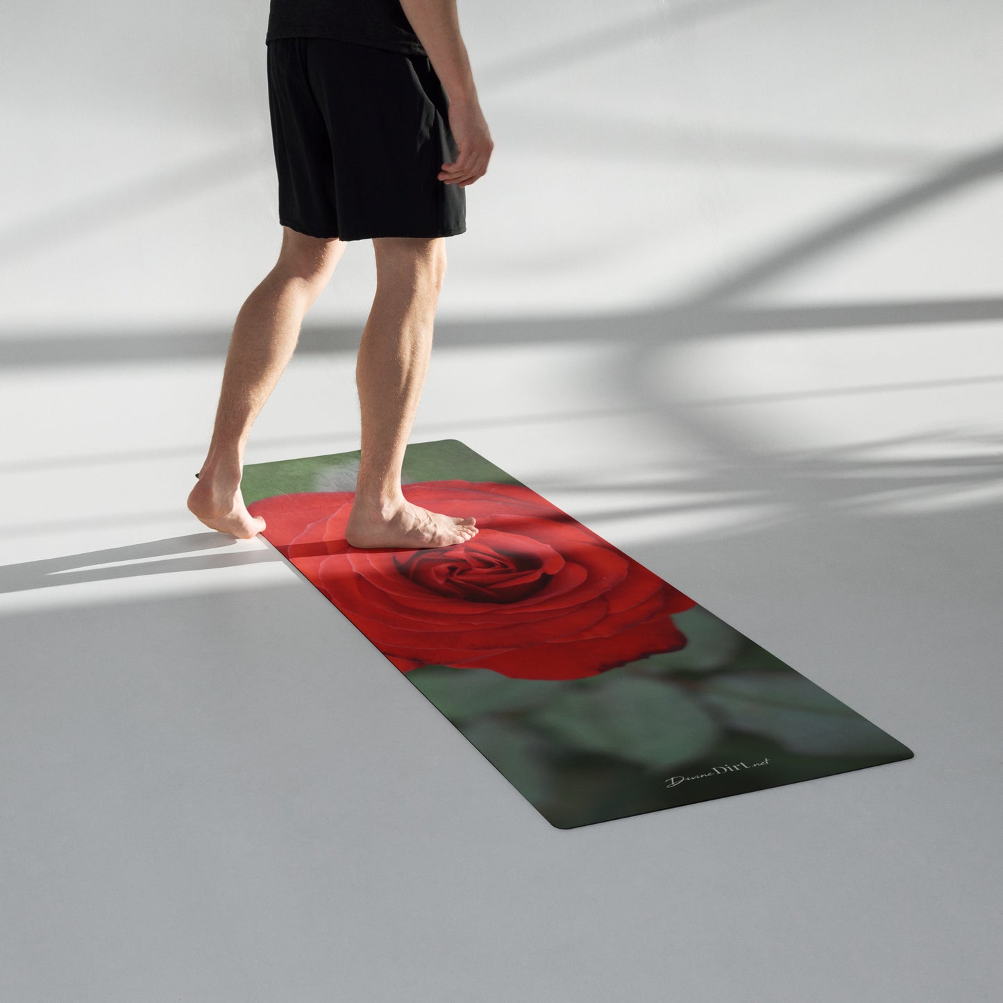 Red Rose Yoga mat