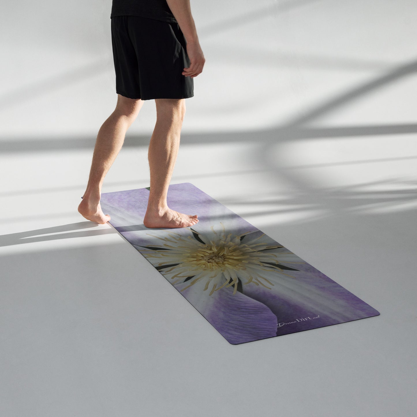 Purple Clematis Yoga mat