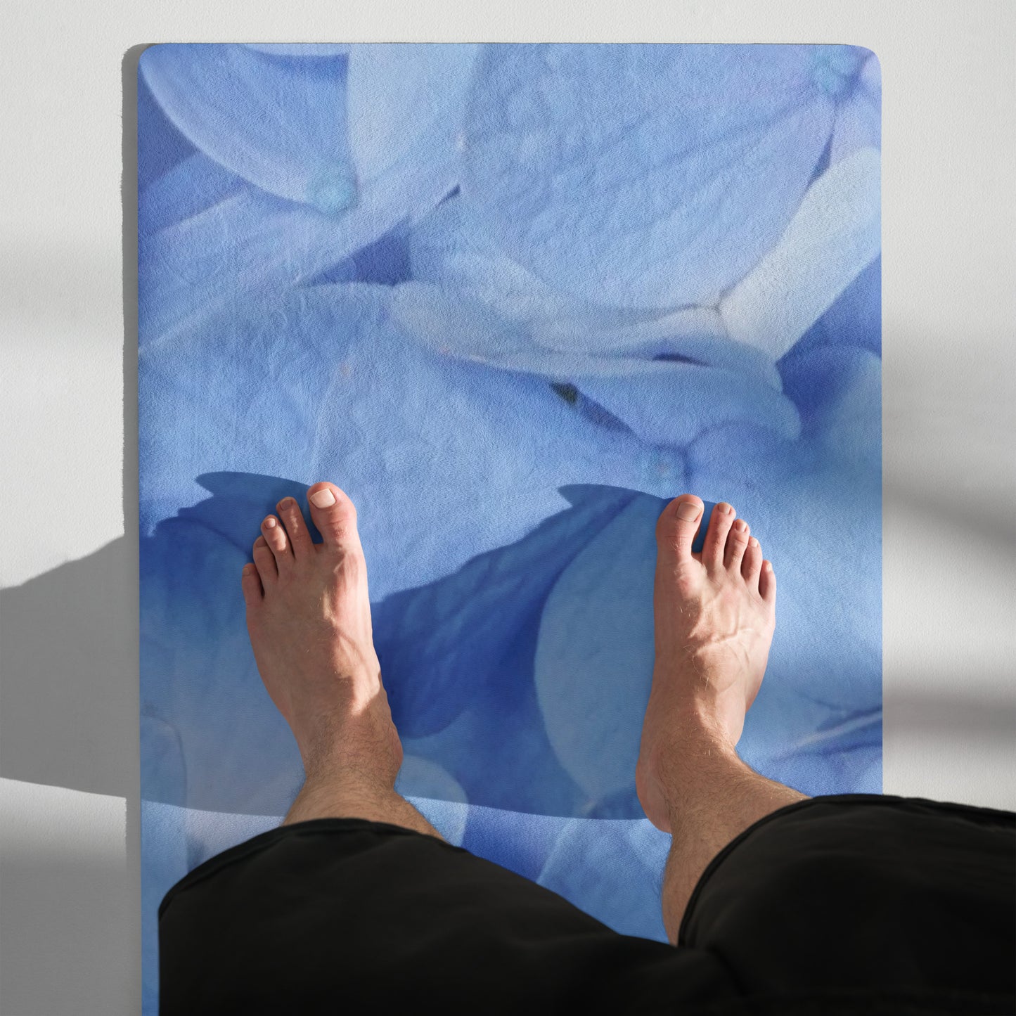 Blue Hydrangea Yoga mat