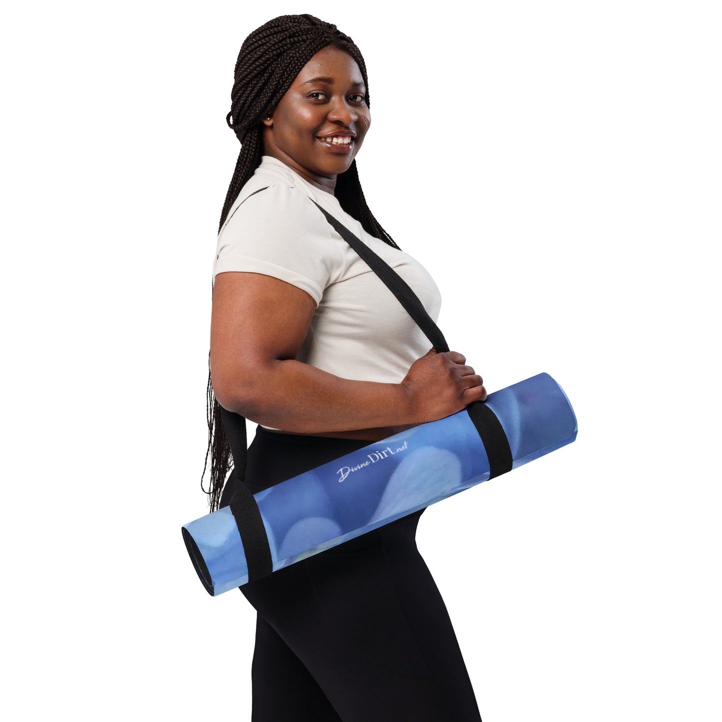 Blue Hydrangea Yoga mat