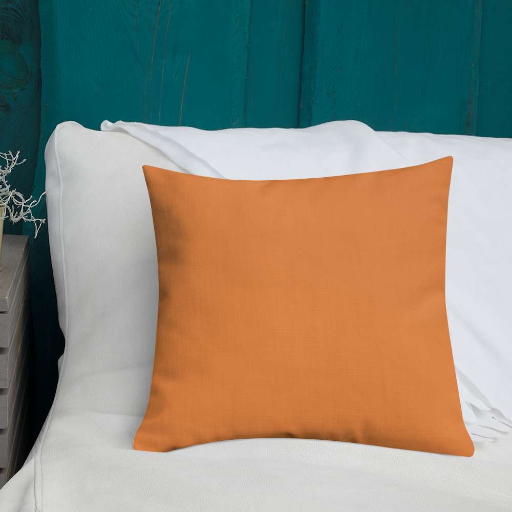 Orange Star Premium Pillow with Orange back