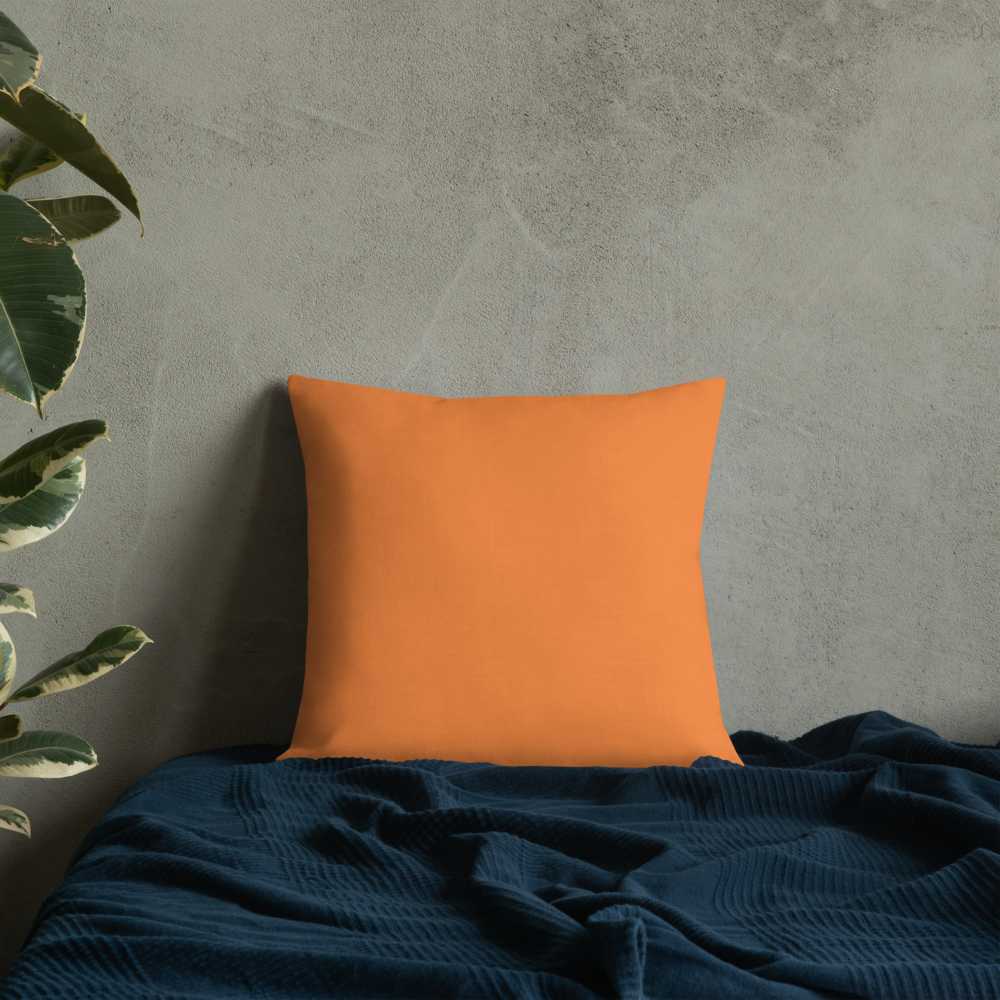 Orange Star Premium Pillow with Orange back