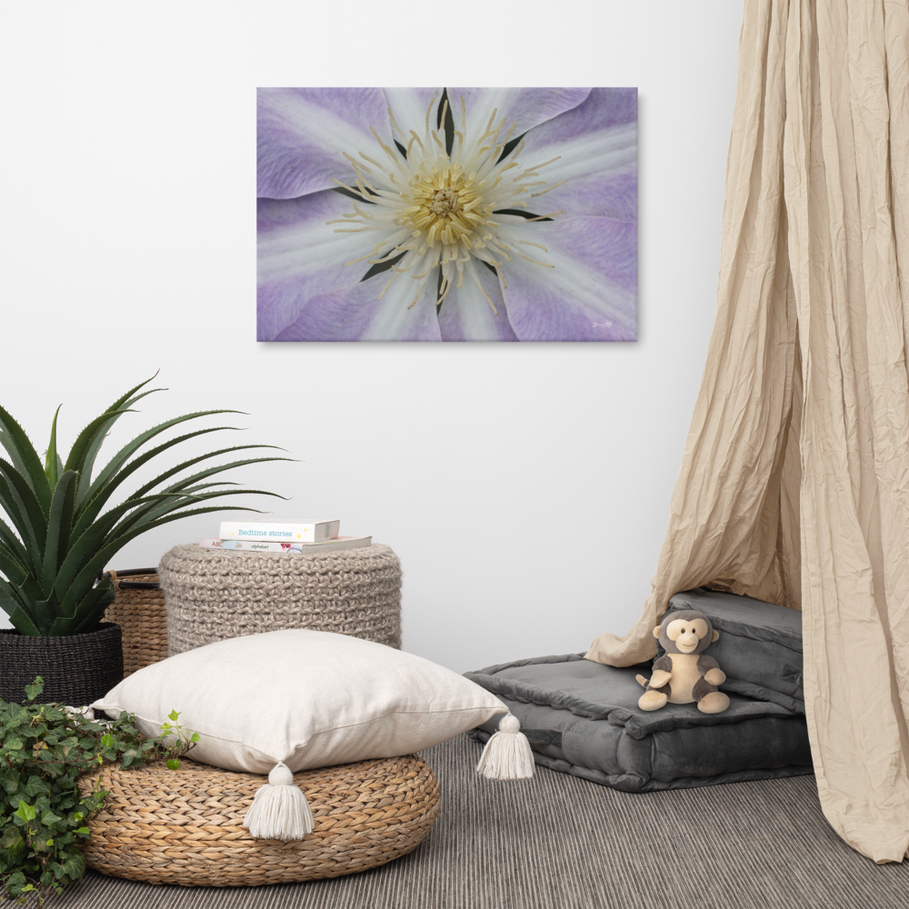 Purple Clematis Canvas 24x36