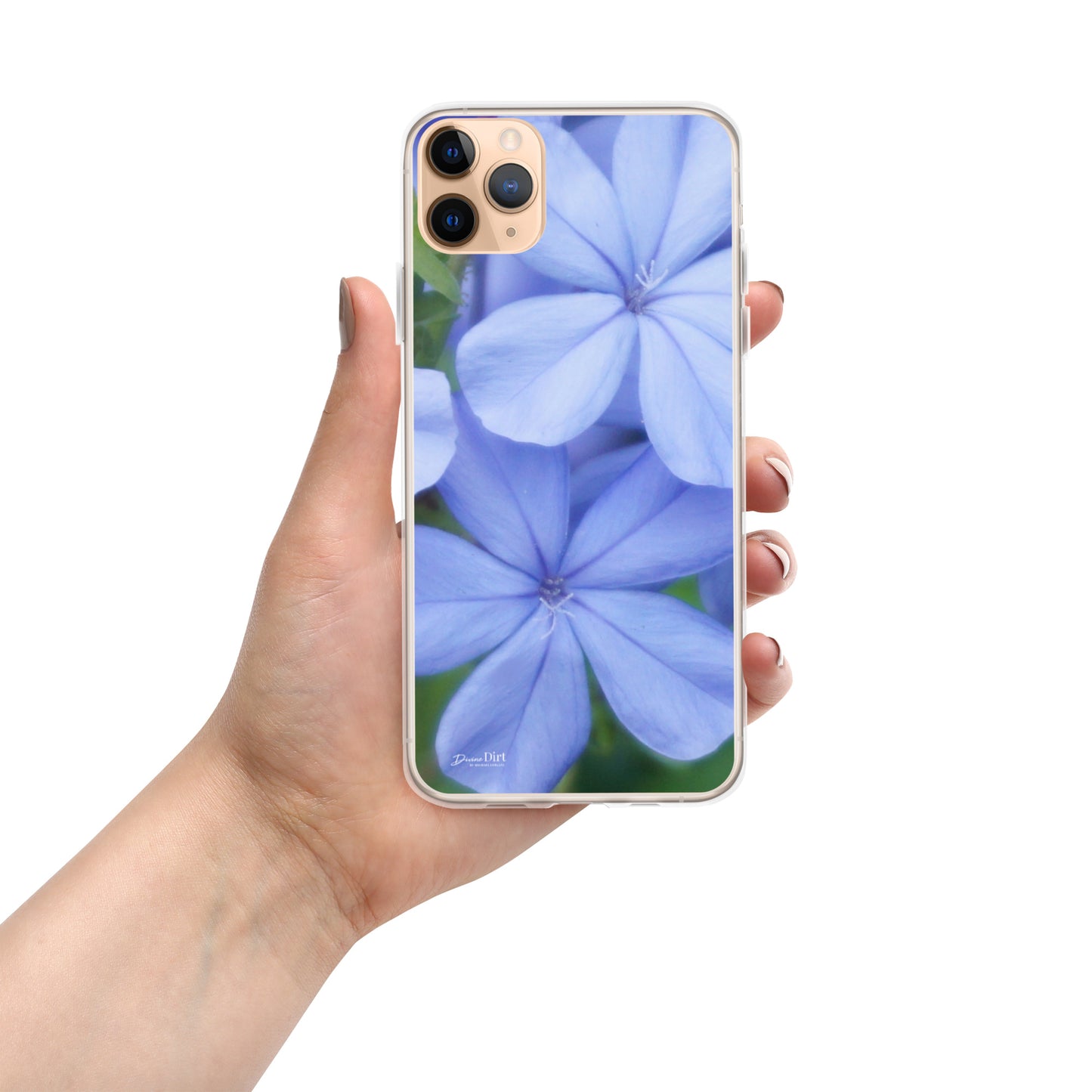 Blue Plumbago iPhone Case