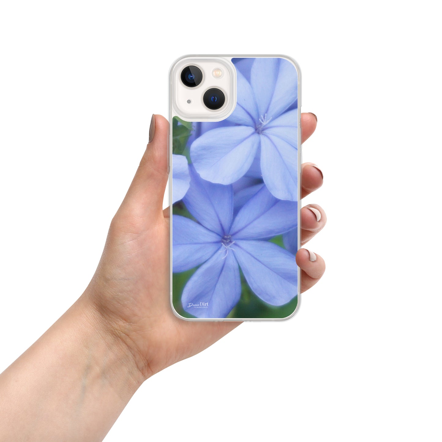 Blue Plumbago iPhone Case