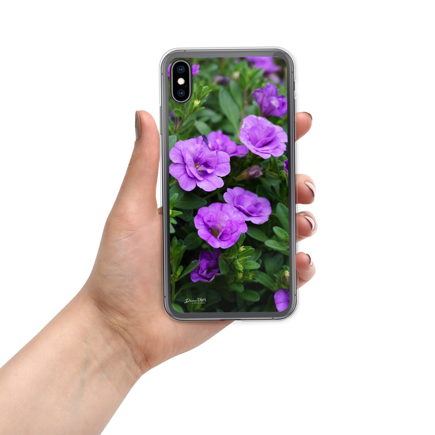 Purple Petunias iPhone Case