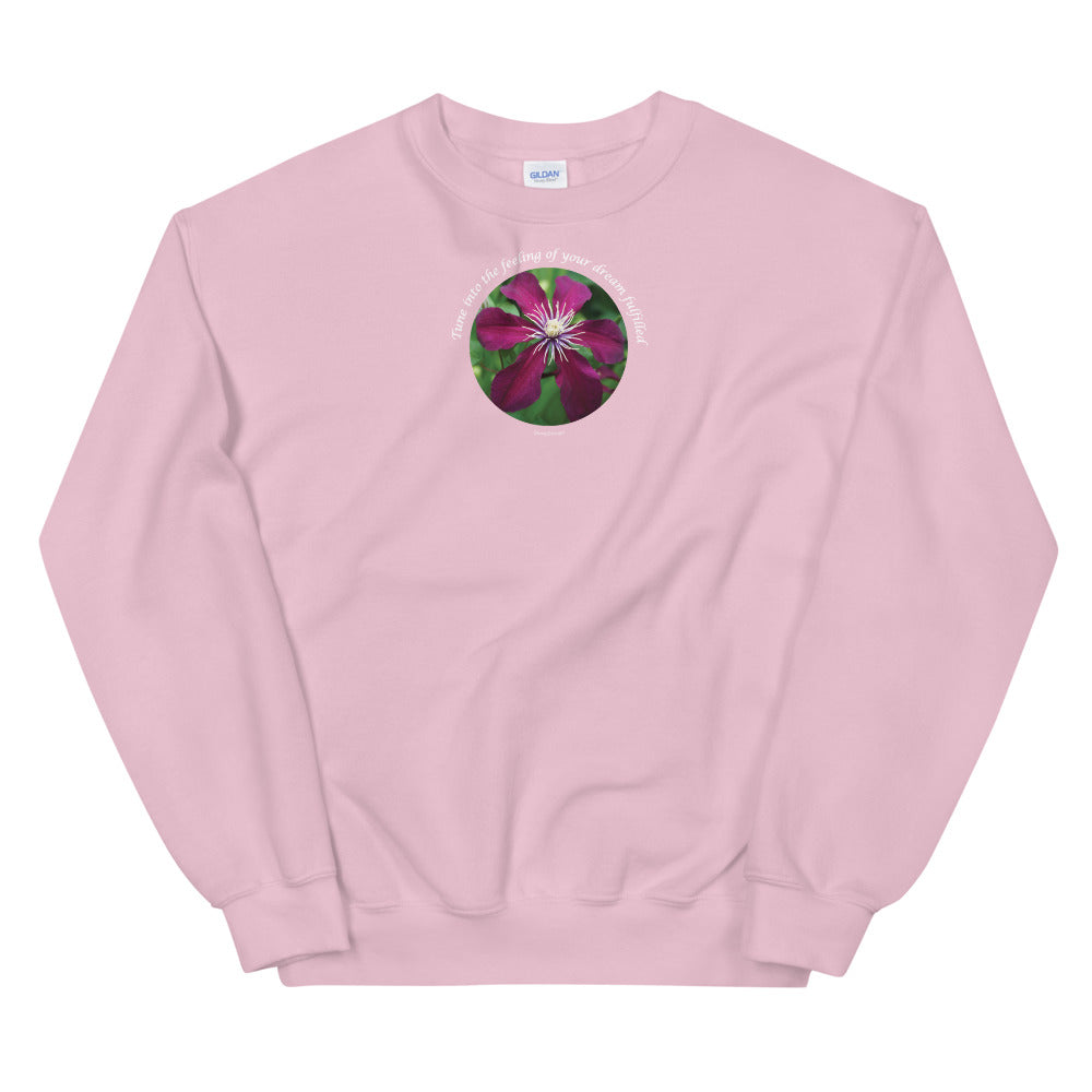Unisex Sweatshirt_Tune into the feeling of your dream fulfilled