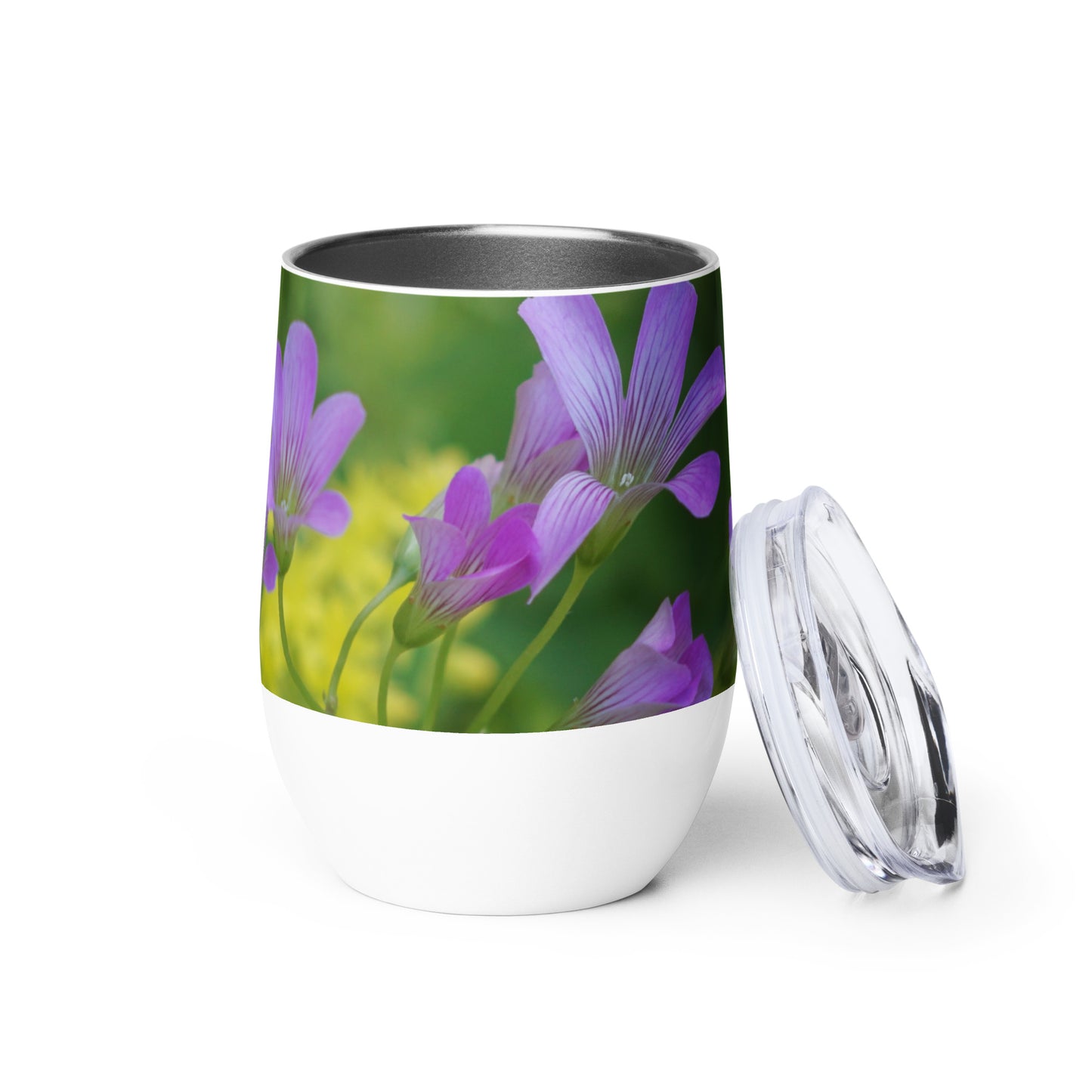 Pink Oxalis Wine tumbler